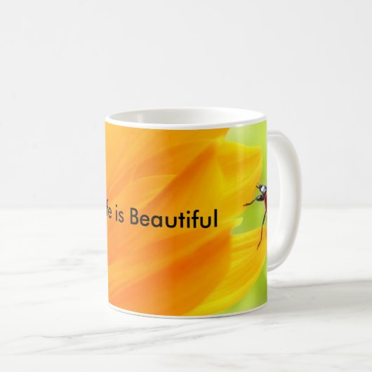 Mug La vie est une belle motivation (Devant droit)