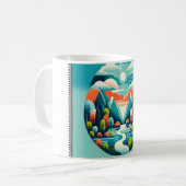 Mug La vie est une boule de voyage (Devant gauche)