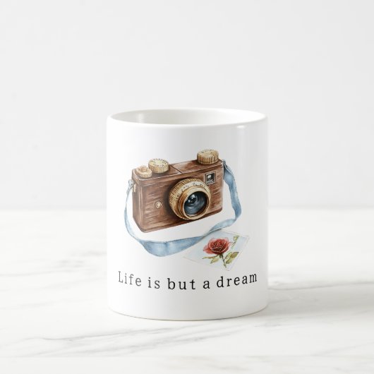 Mug La vie est une photo de caméra de rêve (Centre)