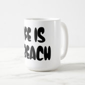 Mug La vie est une plage (Devant droit)