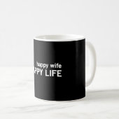 Mug La vie heureuse d'épouse heureuse (Devant droit)