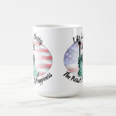 Mug La Vie, La Liberté Et La Poursuite Du Bonheur (Centre)