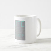 Mug La vie n'est pas au sujet d'attendre la tempête (Devant droit)