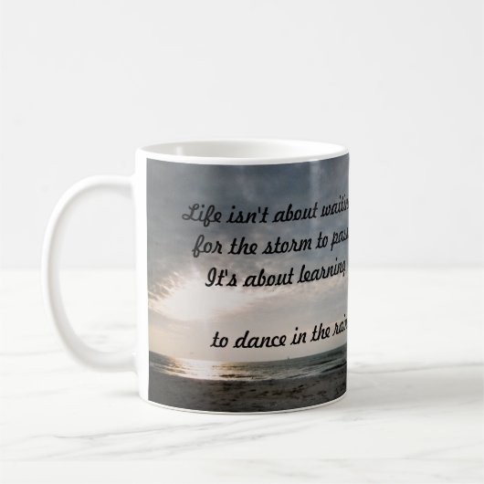MUG "LA VIE N'EST PAS D'ATTENDRE DE LA MUG" (Gauche)