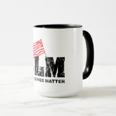 Mug La vie noire importe (Devant droit)