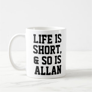 Mug La vie personnalisée est une courte citation Humou