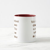 Mug La vie sans chocolat est une vie sans soleil (Centre)