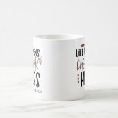 Mug La Vie Se Produit Le Chocolat Aide À Drôle Citatio (Centre)