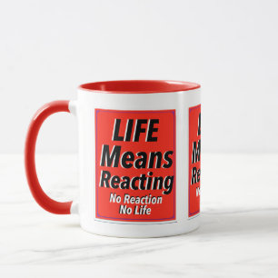 Mug La vie signifie réactivité Impression de nouveauté