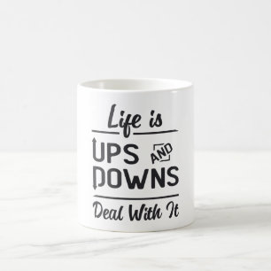 Mug La Vie stock Sur Le Marché Est Ups Et Downs Trader