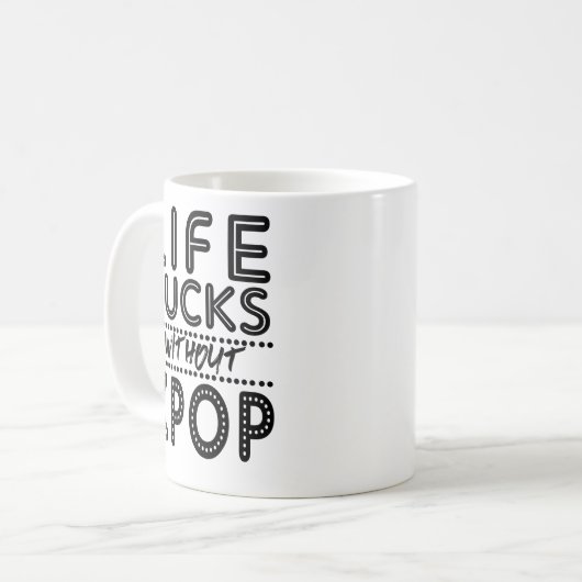 Mug La vie suce sans KPOP (Devant gauche)
