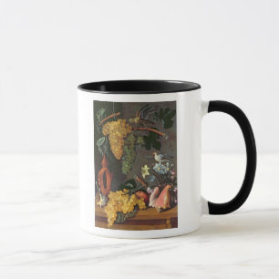 Mug La vie toujours avec des raisins, des oiseaux et