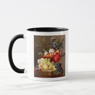Mug La vie toujours avec le fruit et les fleurs