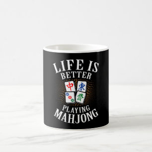 Mug La vie vaut mieux jouer à Mahjong Funny Mahjong M