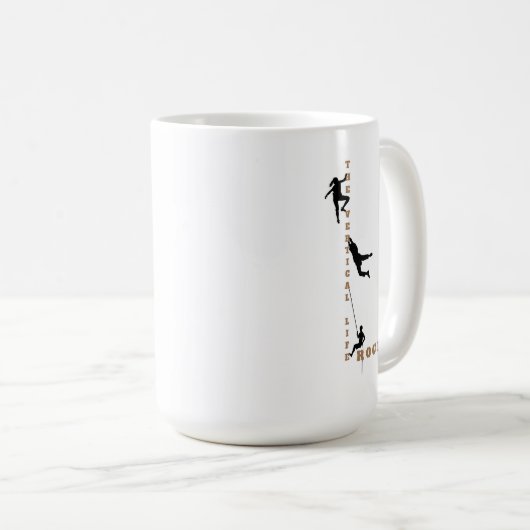 Mug La Vie Verticale - La conception de la Escalade ro (Devant droit)