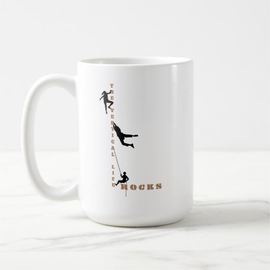 Mug La Vie Verticale - La conception de la Escalade ro (Gauche)