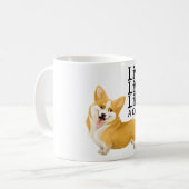 Mug La vie vivante aiment le corgi (Devant gauche)