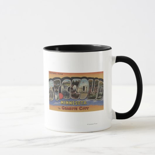 Mug La Ville Granite - Grandes Scènes Lettre (Droite)