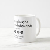 Mug La violence commence où la connaissance finit la (Devant droit)