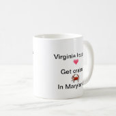 Mug La Virginie/Maryland - amants/crabes (Devant droit)