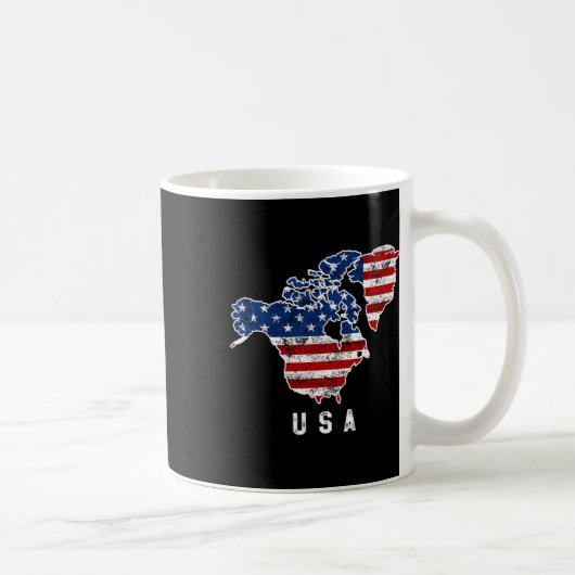 Mug La vision drôle de Trump de la carte des États-Uni (Droite)