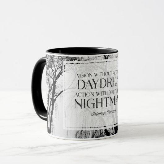 Mug La vision sans action est rêverie (Devant gauche)
