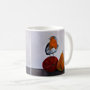 Mug La visite fugace du rouge-gorge Peinture d'Alfred 