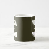 Mug La vodka est citation drôle végétalienne (Centre)