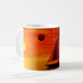 Mug La voile au coucher du soleil (Devant gauche)