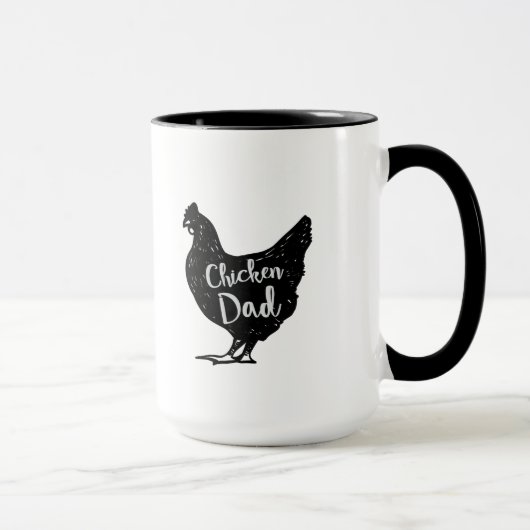 Mug La volaille de papa de poulet aiment des cadeaux (Droite)