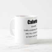 Mug La vraie définition des calories (Devant gauche)