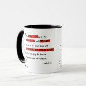Mug La vraie joie de l'agilité (Devant gauche)