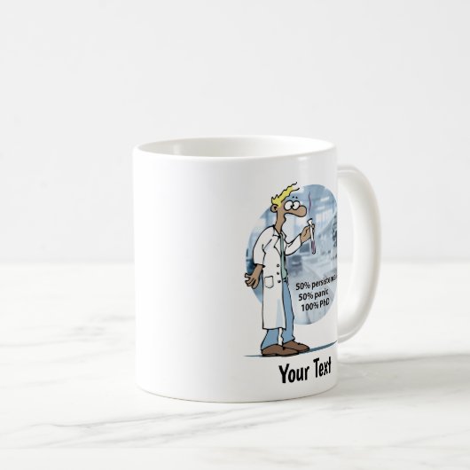 Mug Lab Life PhD Panic (Devant droit)