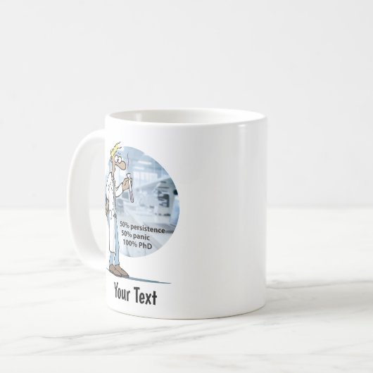 Mug Lab Life PhD Panic (Devant gauche)