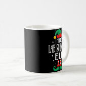 Mug Lab Scientist Elf Job Title Funny Christmas Matchi (Devant droit)