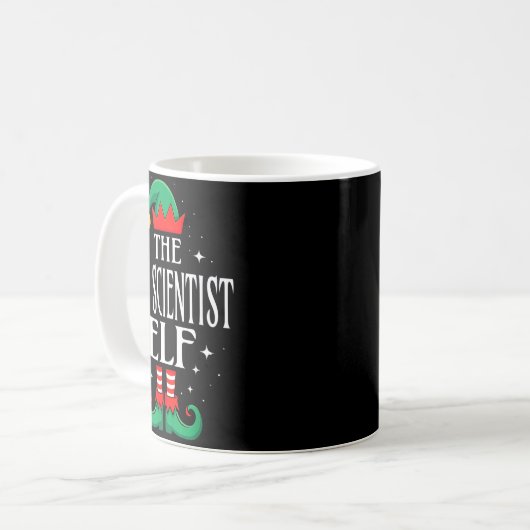 Mug Lab Scientist Elf Job Title Funny Christmas Matchi (Devant gauche)