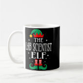Mug Lab Scientist Elf Job Title Funny Christmas Matchi (Gauche)