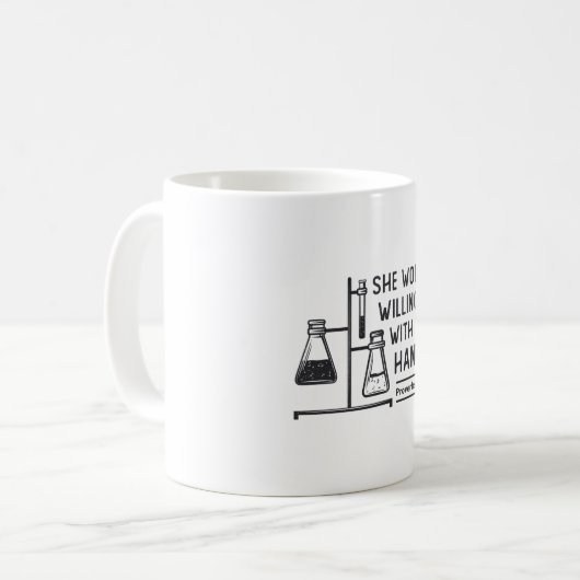 Mug Lab Tech Elle travaille sans relâche Technicien de (Devant gauche)