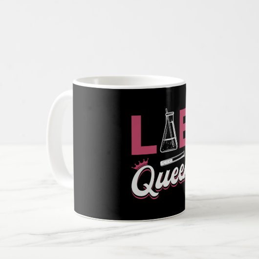 Mug Lab Tech Laboratoire de la reine Technicien scient (Devant gauche)