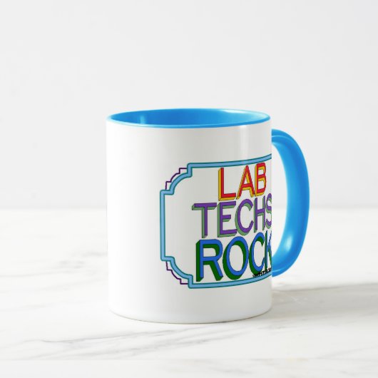 Mug Lab Techs Rock (Devant droit)