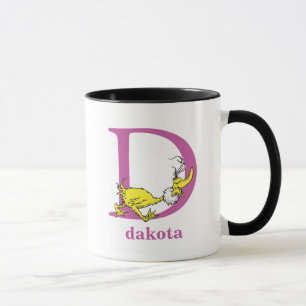 Mug L'ABC de Dr Seuss : Lettre D - Violet Ajoutez vo