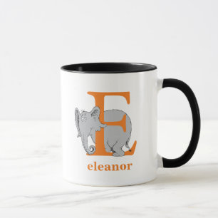 Mug L'ABC de Dr Seuss : Lettre E - Orange Ajoutez vo