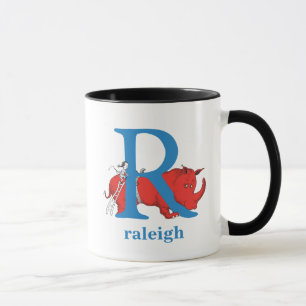 Mug L'ABC de Dr Seuss : Lettre R - Bleu Ajoutez votr