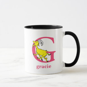 Mug L'ABC du Dr Seuss : Lettre G - Rose Ajoutez votr