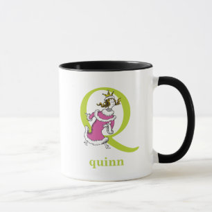 Mug L'ABC du Dr Seuss : Lettre Q - Vert Ajoutez votr