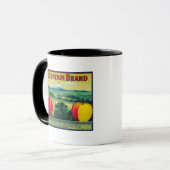 Mug Label Mountain Apple Crate Hood River, OU (Devant gauche)