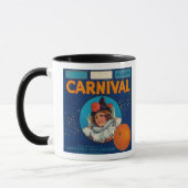 Mug Label orange carnavalAnaheim, CA (Gauche)