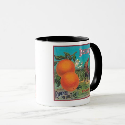 Mug Label Orange DéfianceVenice Cove, CA (Devant droit)