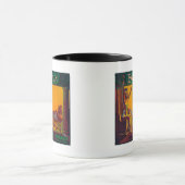 Mug Label orange égyptien Downey, CA (Centre)