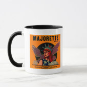 Mug Label orange Majorette Terra Bella, CA (Gauche)